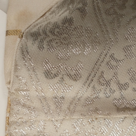 Vintage Obi Authentic Japanese from Japan mid century f 90's Neutrals & Metallic - Picture 12 of 12